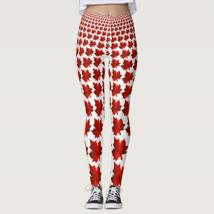 Leggings Leggencias de hojas de arce rojas de CANADÁ