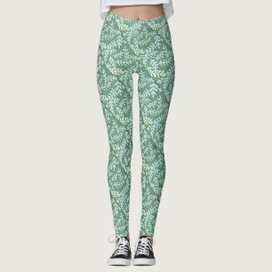 Leggings Leggencias de hojas verdes claras
