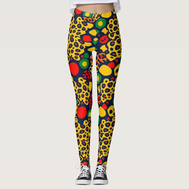 Leggings Leggencias de impresión de animales (Anverso)