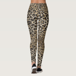 Leggings Leggencias de impresión de leopardo funky