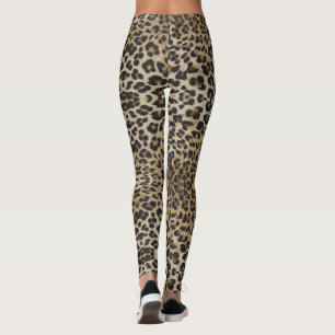 Leggings Leggencias de impresión de leopardo funky