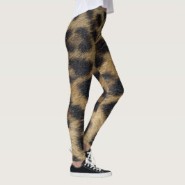 Leggings Leggencias de impresión de piel de leopardo