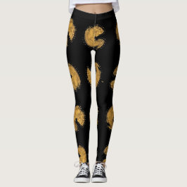 Leggings Leggencias de impresión doradas