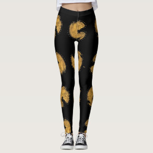 Leggings Leggencias de impresión doradas