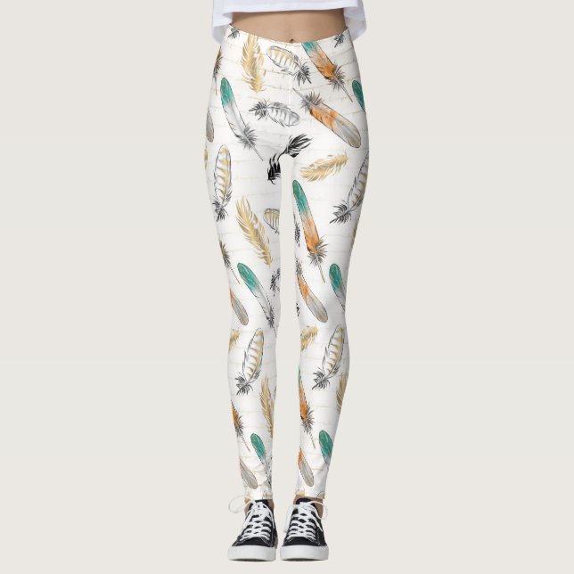 Leggings Leggencias de impresión nativas de Estados Unidos (Anverso)