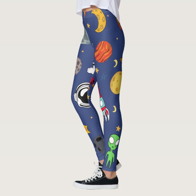 Leggings Leggencias de invasión de espacio de color complet (Izquierda)