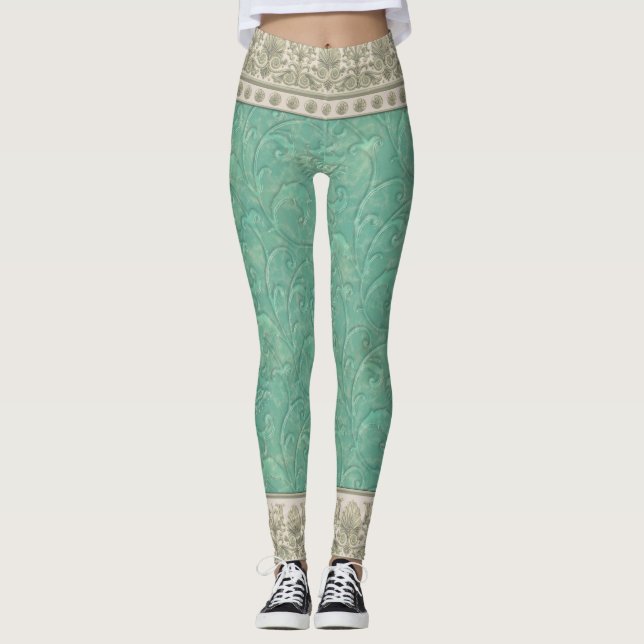 Leggings Leggencias de jade decorativas (Anverso)