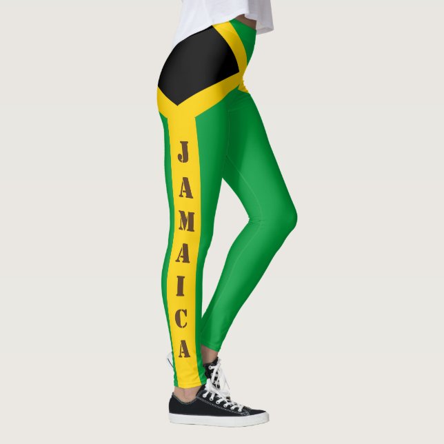 Leggings Leggencias de Jamaica amarillas y verdes (Derecha)