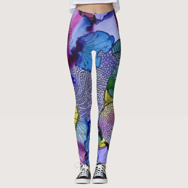 Leggings Leggencias de jardines submarinos (Anverso)