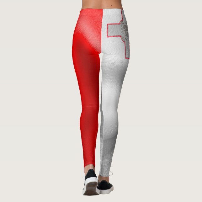 Leggings Leggencias de la bandera de Malta (Reverso)