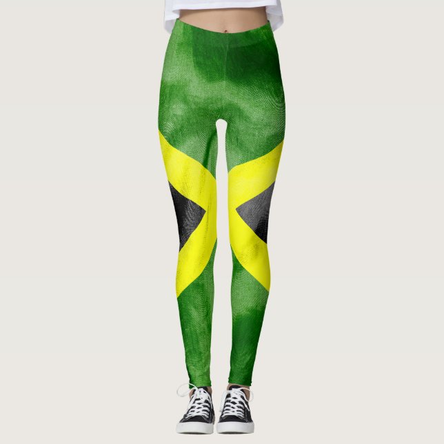 Leggings Leggencias de la bandera jamaiquina (Anverso)