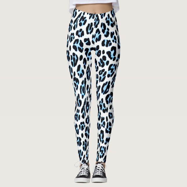 Leggings Leggencias de la elegancia del leopardo de la niev (Anverso)