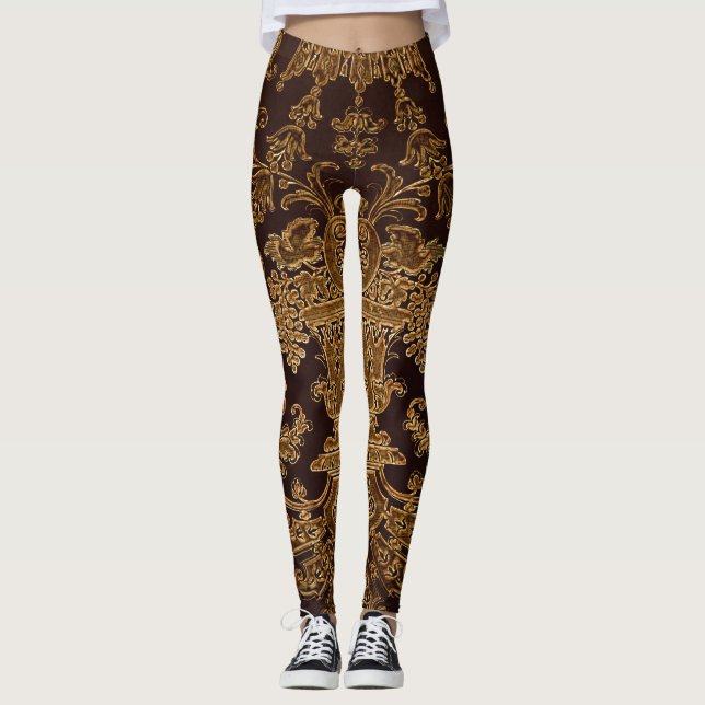Leggings Leggencias de la elegancia dorada (Anverso)