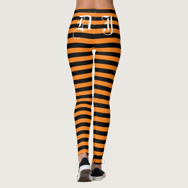 Leggings Leggencias de la fiesta de Halloween de personaliz (Reverso)