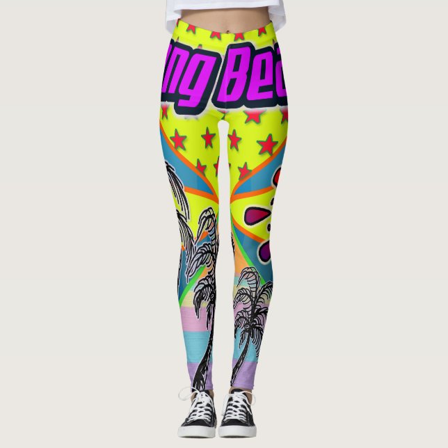 Leggings Leggencias de la libertad de larga playa (Anverso)