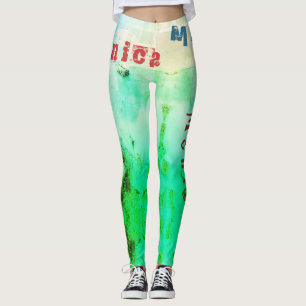 Leggings Leggencias de la naturaleza del nombre personaliza