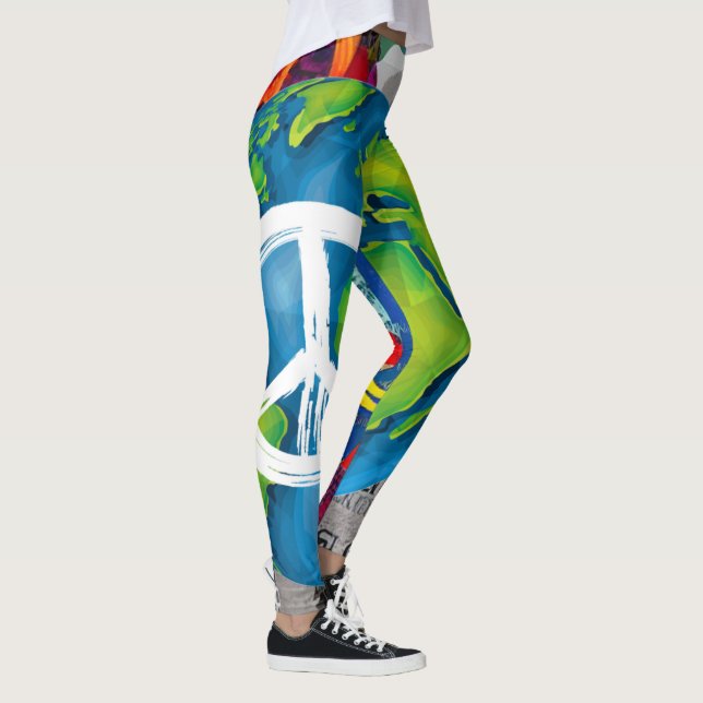 Leggings Leggencias de la paz mundial (Derecha)