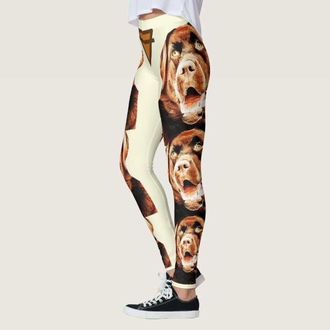 Leggings Leggencias de laboratorio de chocolate pastel (Izquierda)