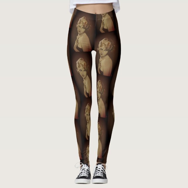 Leggings Leggencias de las damas de moda antiguas (Anverso)