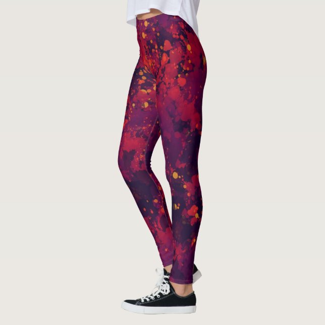 Leggings Leggencias de las damas del atardecer de otoño (Izquierda)