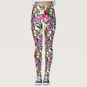 Leggings Leggencias de las mujeres de color orquídea rosa