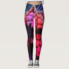 Leggings Leggencias de luces nocturnas de Vegas Flamingo