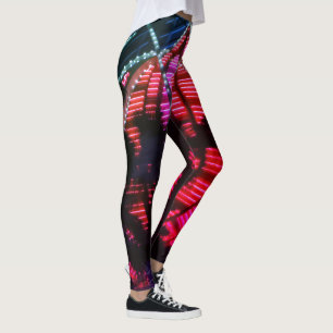 Leggings Leggencias de luces nocturnas de Vegas Flamingo