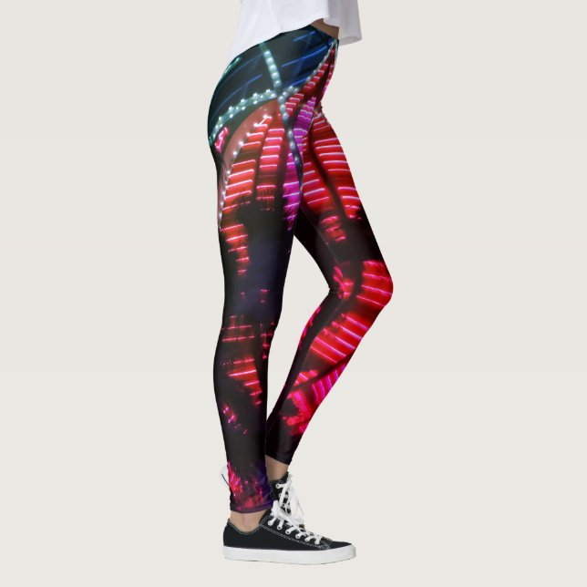 Leggings Leggencias de luces nocturnas de Vegas Flamingo (Derecha)
