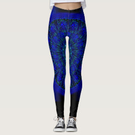 Leggings Leggencias de Mandala azul profundo
