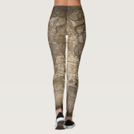 Leggings Leggencias de mapas antiguas