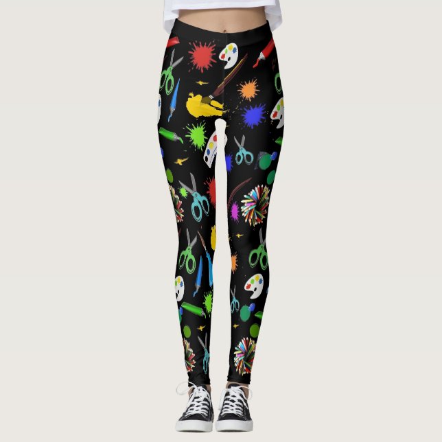 Leggings Leggencias de materiales de arte (Anverso)