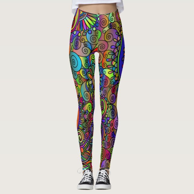 Leggings Leggencias de moda al estilo psicodelia (Anverso)