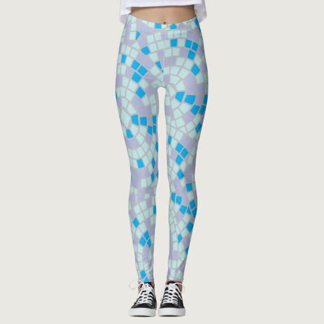 Leggings Leggencias de mosaicos de círculo (Anverso)