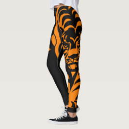 Leggings Leggencias de nombres personalizados Naranjas y ne