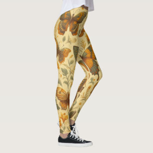 Leggings Leggencias de oasis de mariposa vintage