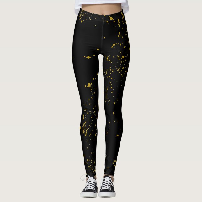 Leggings Leggencias de oro y negro (Anverso)