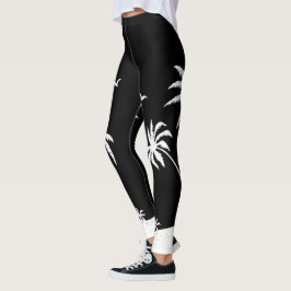 Leggings Leggencias de palmeras en la isla de la playa trop