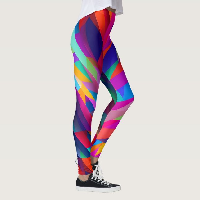 Leggings Leggencias de patrón coloridas (Derecha)
