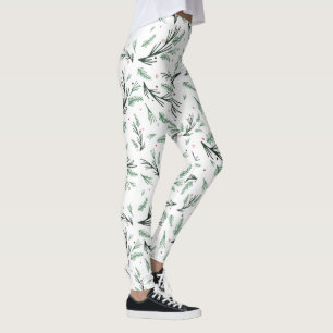 Leggings Leggencias de patrón de bifurcación de pino