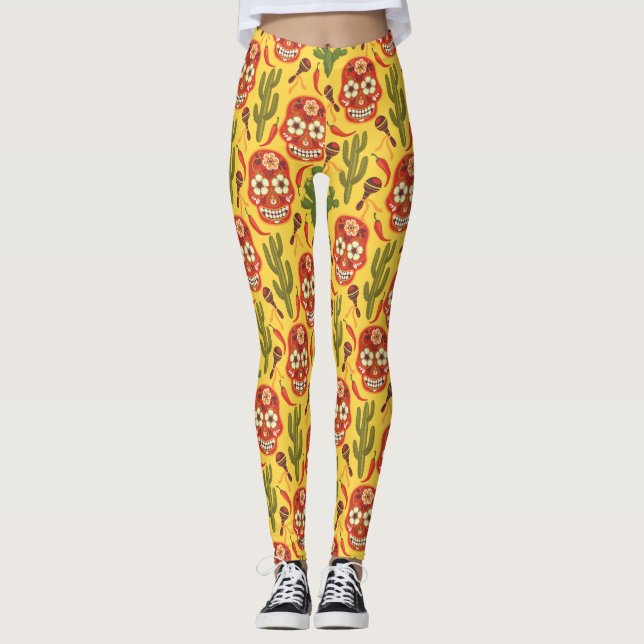Leggings Leggencias de PATRÓN DE ESTILO MEXICANO (Anverso)