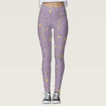 Leggings Leggencias de patrón de invierno escandinavo<br><div class="desc">lentes de patrón de invierno escandinavo con ramas de árbol y corazones en dos tonos cálidos</div>
