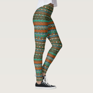 Leggings Leggencias de patrones nativos estadounidenses