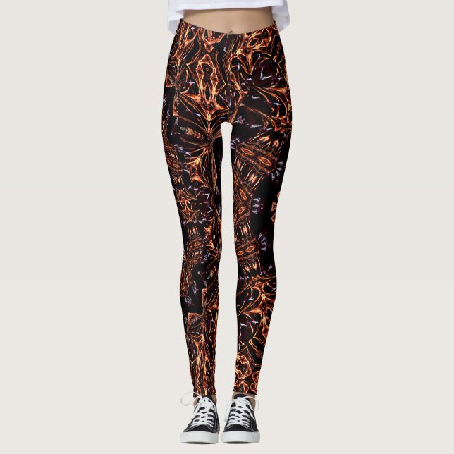 Leggings Leggencias de Personalizados de los modos de fuego (Anverso)