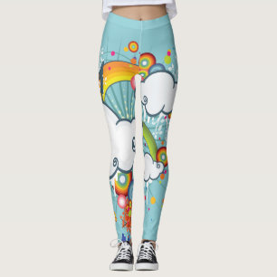 Leggings Leggencias de personas en la nube arcoiris