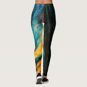 Leggings Leggencias de plumas de pavo real