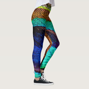 Leggings Leggencias de plumas de pavo real de Guay