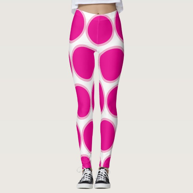 Leggings Leggencias de Polka rosa (Anverso)