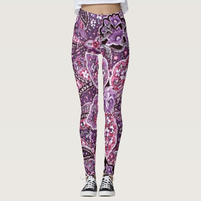Leggings Leggencias de primavera en flor (Anverso)