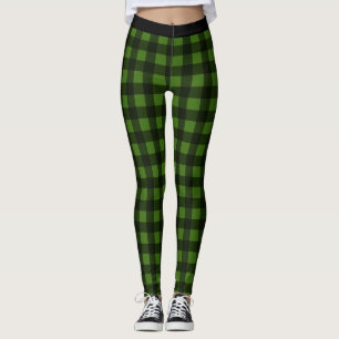 Leggings Leggencias de protección negra y verde con protec