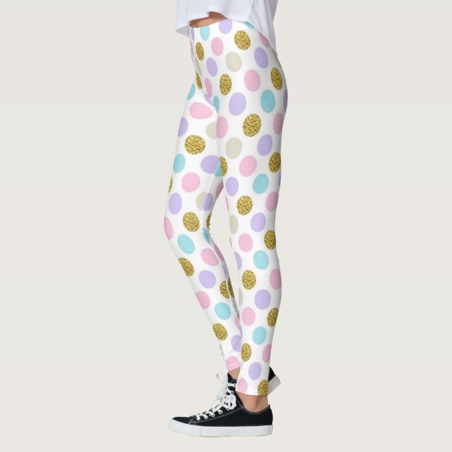 Leggings Leggencias de puntos de Pastel Polka (Izquierda)